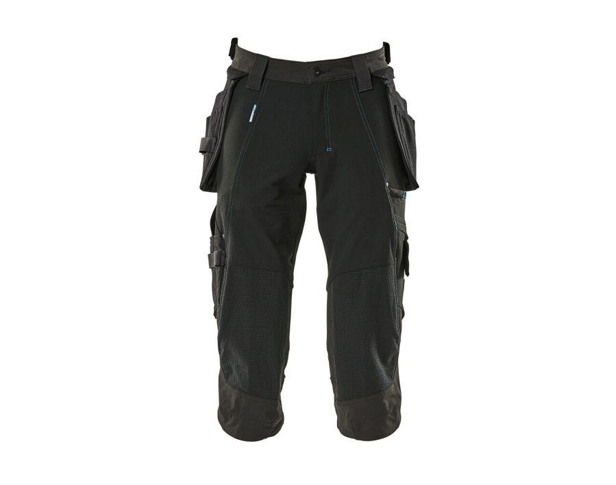 Dreiviertel-Hose mit Hängetaschen ADVANCED schwarz