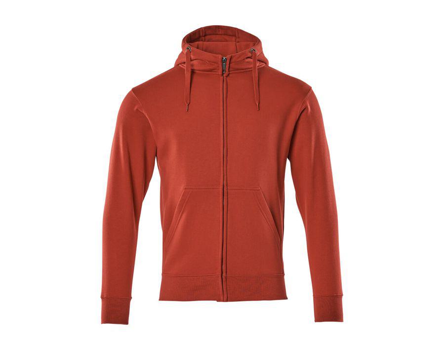 Kapuzensweatshirt mit Reißverschluss CROSSOVER rot
