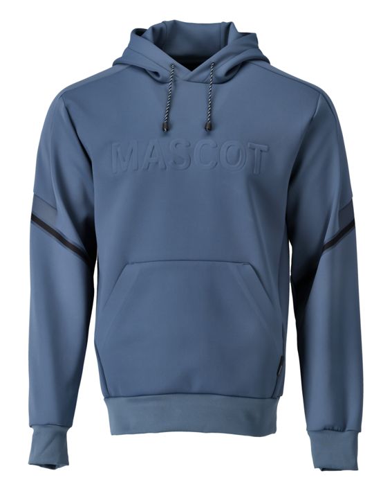Fleece Kapuzensweatshirt CUSTOMIZED steinblau