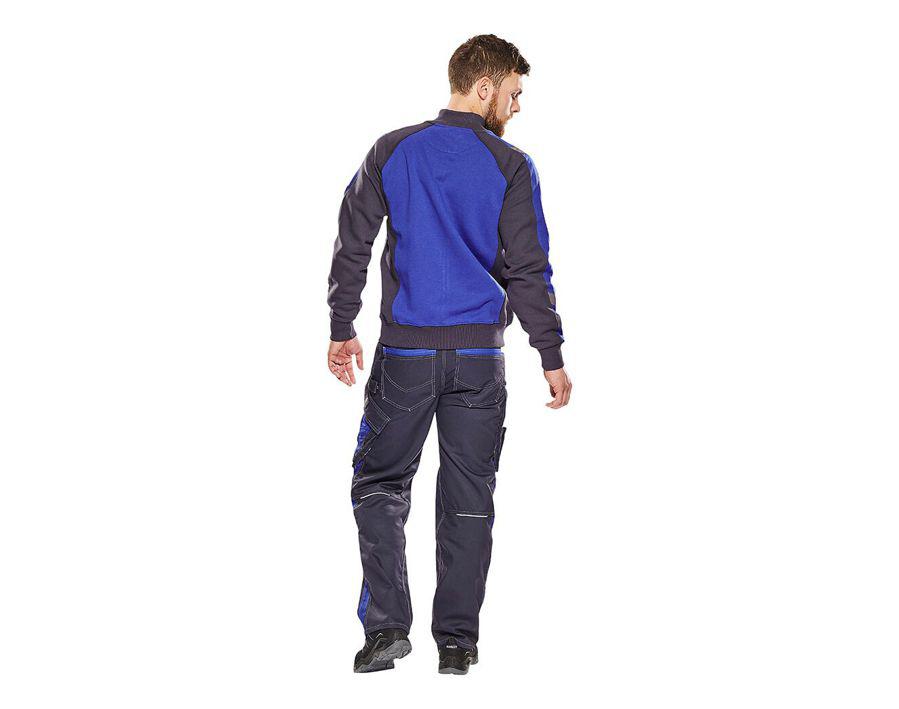 Sweatshirt mit Reißverschluss UNIQUE dunkelanthrazit/schwarz
