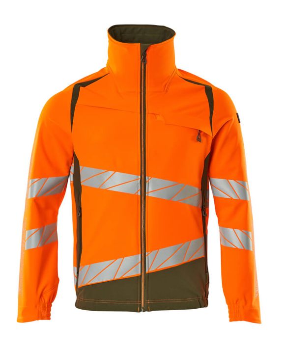 Jacke ACCELERATE SAFE hi-vis orange/moosgrün