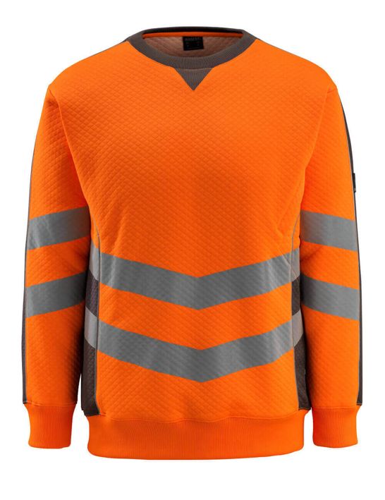 Sweatshirt SAFE SUPREME hi-vis orange/dunkelanthrazit