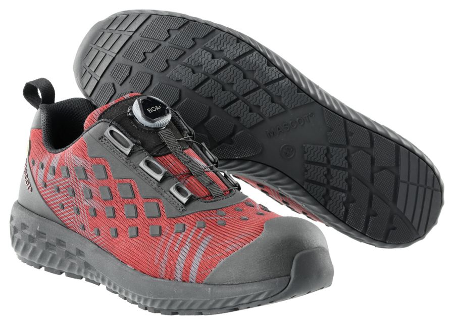 Sicherheitshalbschuh FOOTWEAR CUSTOMIZED herbstrot/schwartz