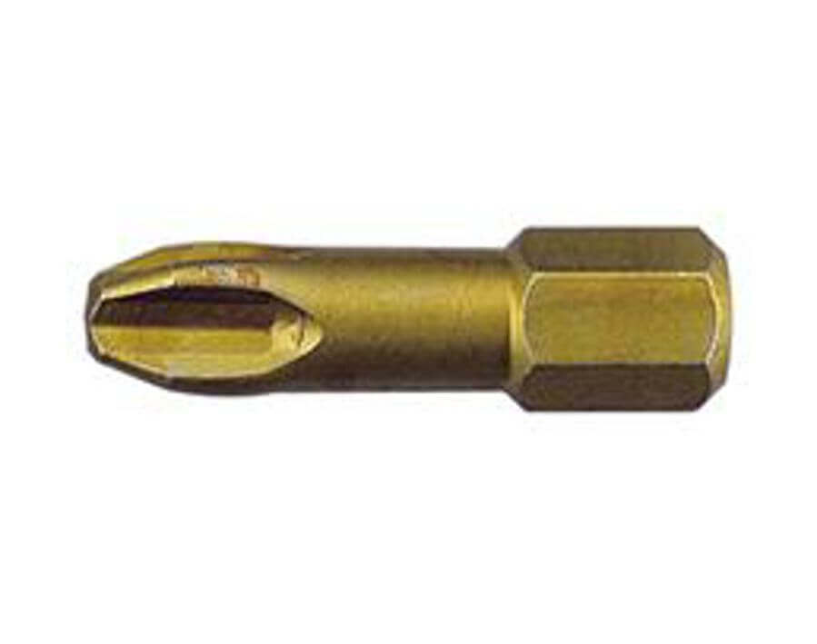Bit für Kreuzschlitzschrauben PH 1/4", ähnlich DIN 3126 C 6,3, extrahart
