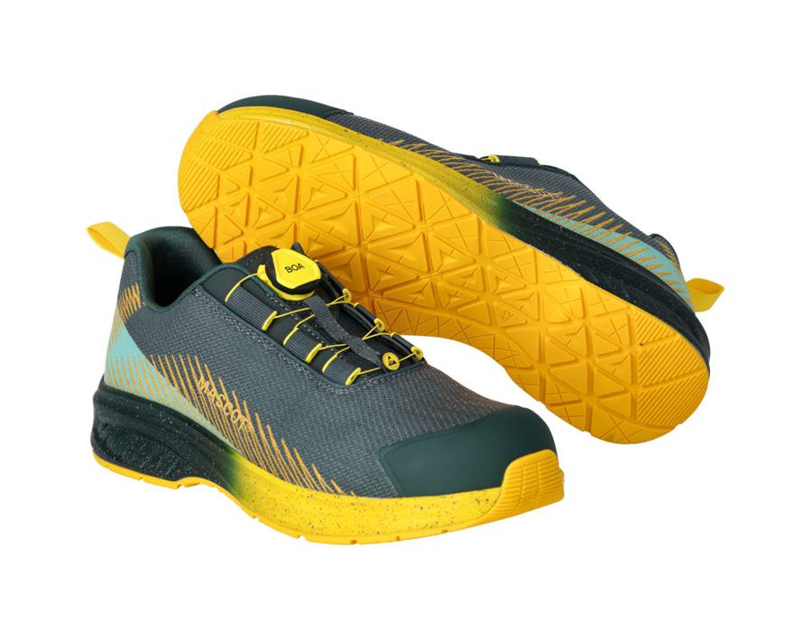 Sicherheitshalbschuh FOOTWEAR CUSTOMIZED Waldgrün/sonnengelb