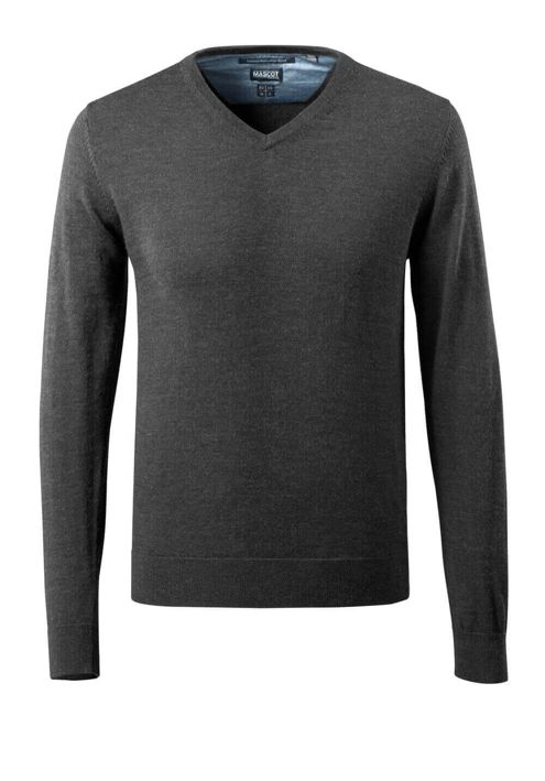 Strickpullover FRONTLINE dunkelanthtazit/hellgrau-meliert