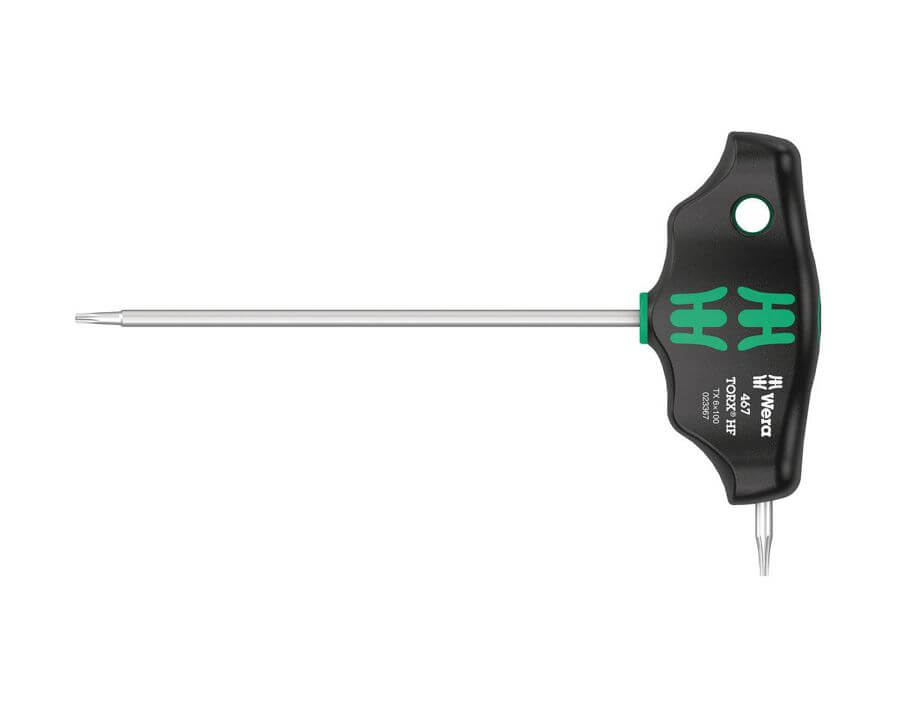 Schraubendreher mit Quergriff und Seitenabtrieb für TORX®