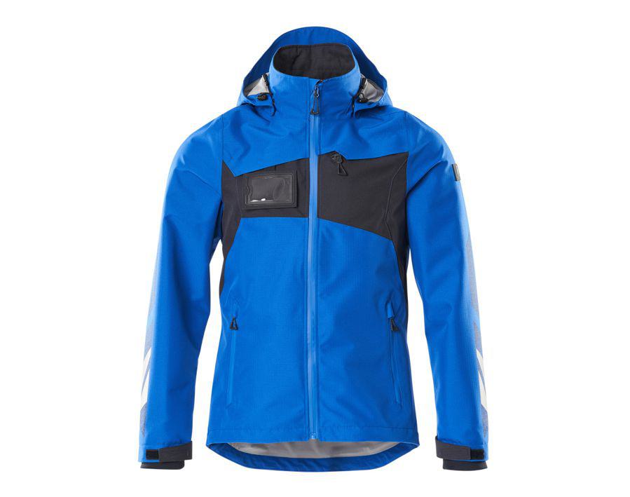 Hard Shell Jacke ACCELERATE azurblau/schwarzblau