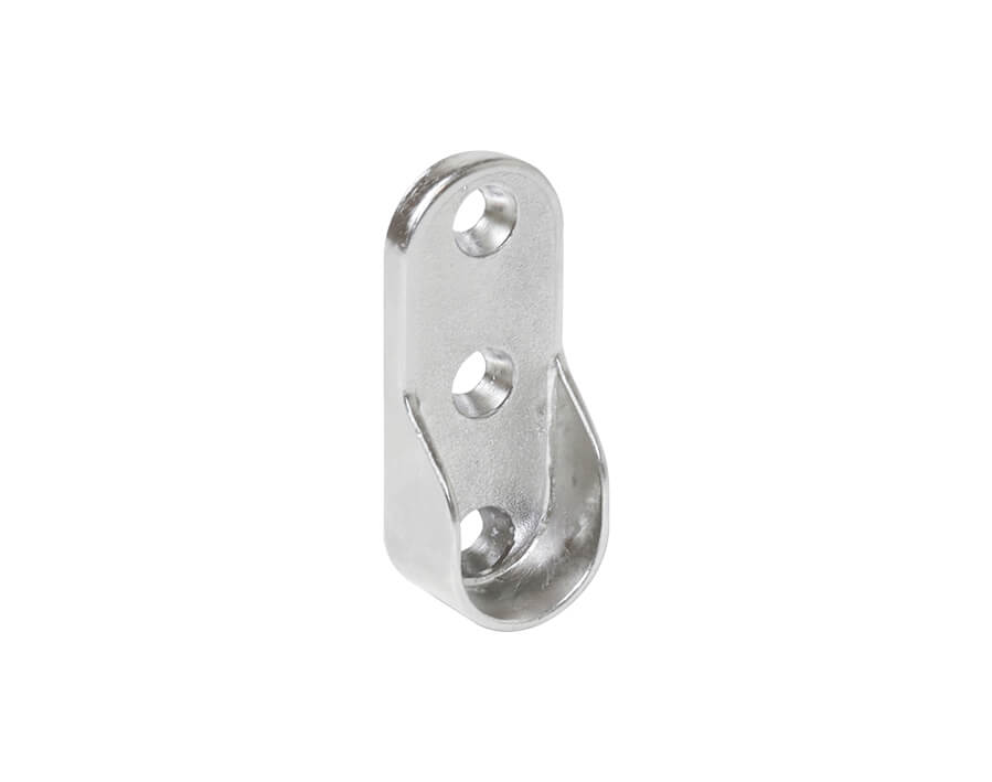 Rohrhalter seitlich für ovale Rohre 30 x 15 mm