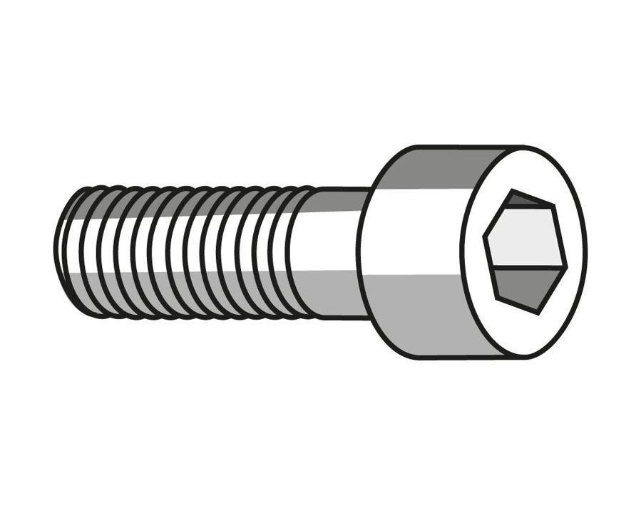 Spannschraube Sechskant s = 5 mm