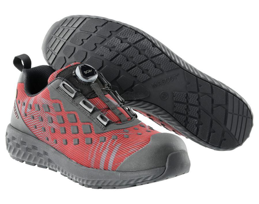 Sicherheitshalbschuh FOOTWEAR CUSTOMIZED herbstrot/schwartz