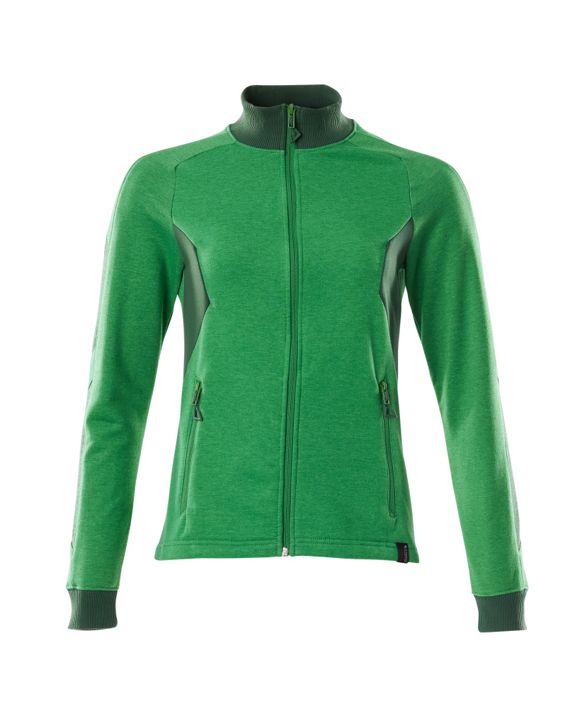 Sweatshirt mit Reißverschluss ACCELERATE grasgrün/grün