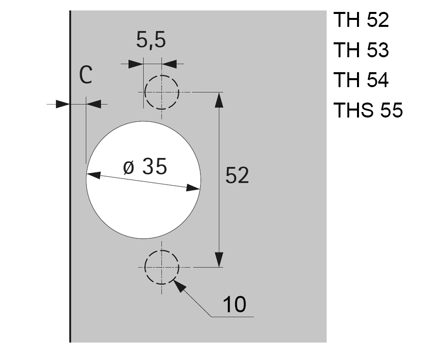 110°-Scharnier Sensys 8645i