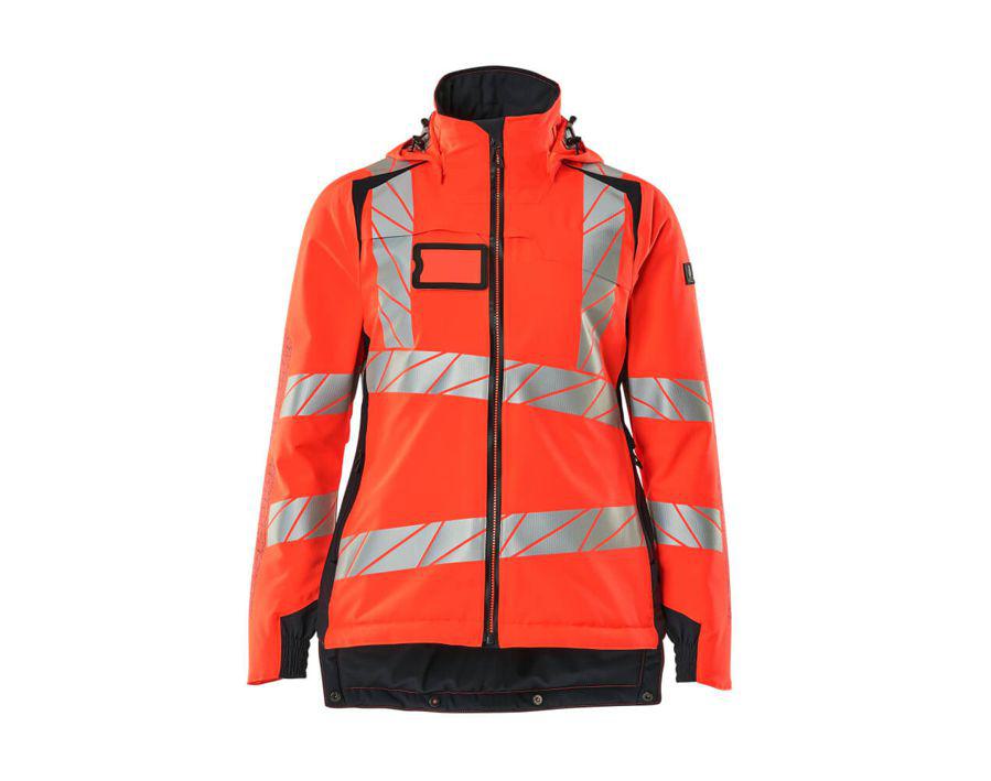 Winterjacke ACCELERATE SAFE Hi-vis rot/schwarzblau
