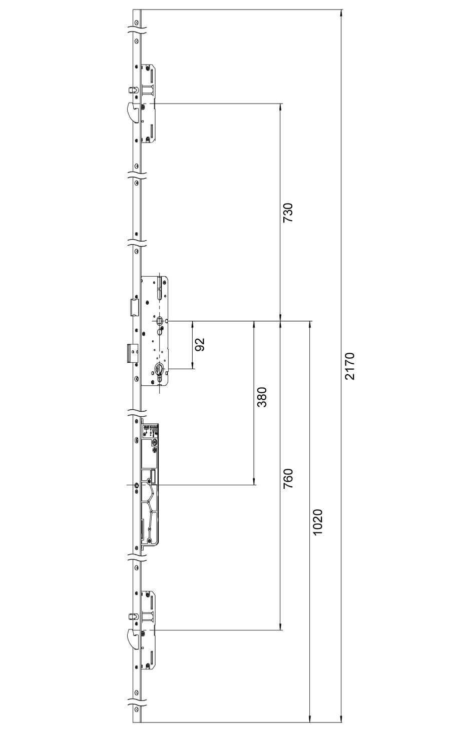 Serratura Multiplo GENIUS AS2600SLEA | SIEGENIA AUBI