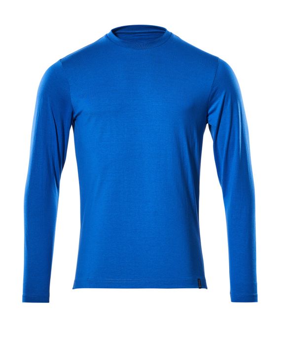 T-Shirt, Langarm CROSSOVER azurblau