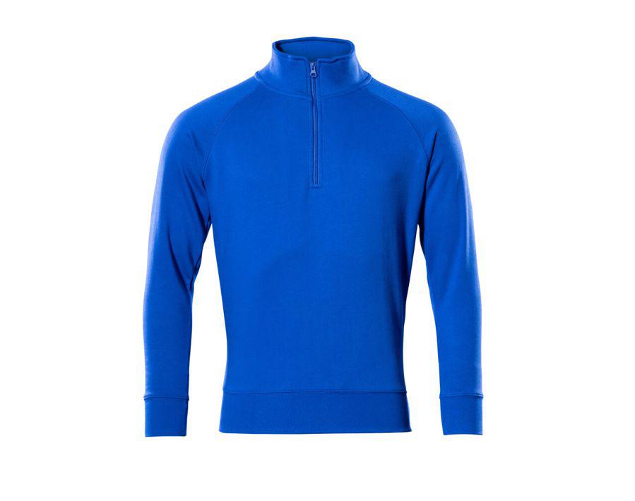 Sweatshirt mit kurzem Reißverschluss CROSSOVER kornblau