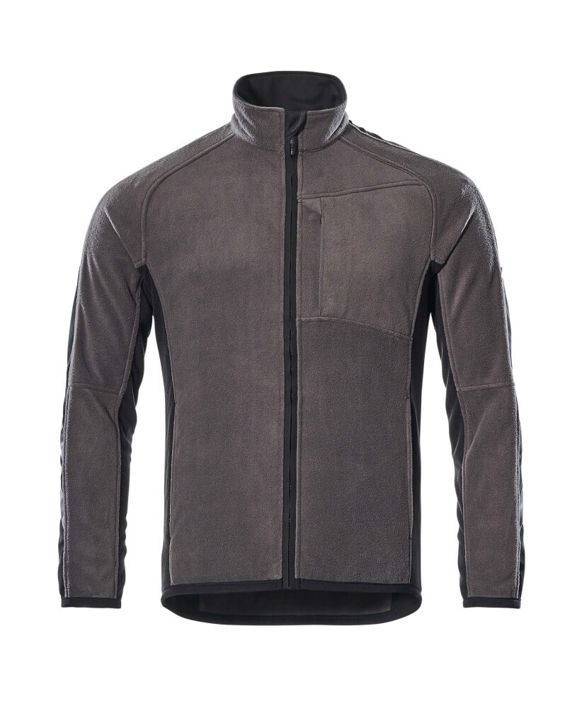 Fleecejacke UNIQUE dunkelanthrazit/schwarz