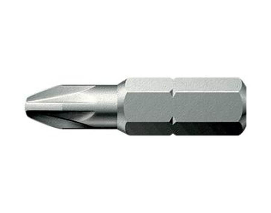 Bit für Kreuzschlitzschrauben PZ 1/4", nach DIN 3126 C 6,3, zähhart