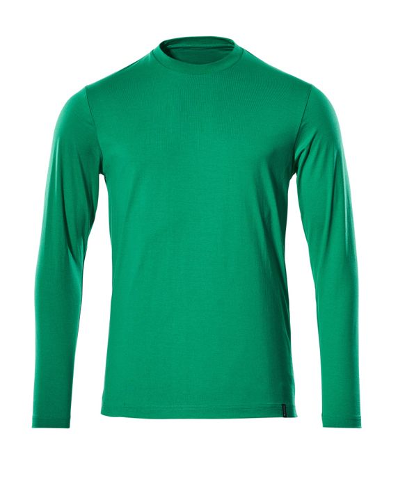 T-Shirt, Langarm CROSSOVER grasgrün