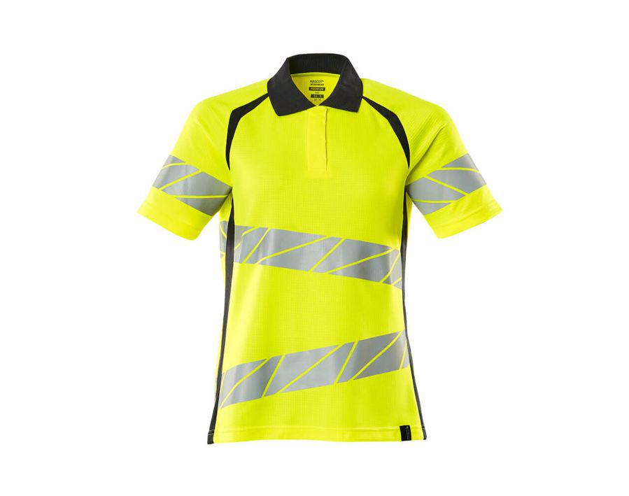 Polo-Shirt ACCELERATE SAFE hi-vis gelb/schwarzblau