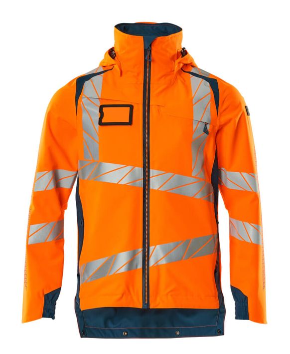 Hard Shell Jacke ACCELERATE SAFE hi-vis orange/dunkelpetroleum