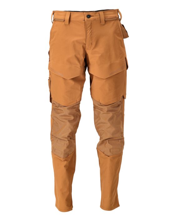 Hose mit Knietaschen CUSTOMIZED Nussbraun