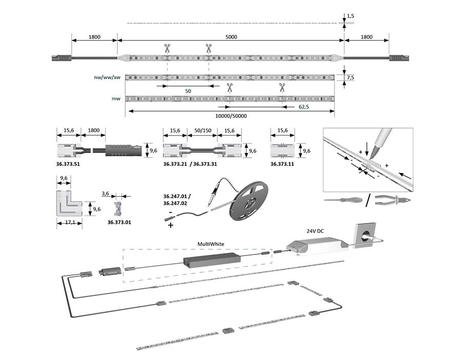 LED-Anbauleuchte Versa Inside 1200 
