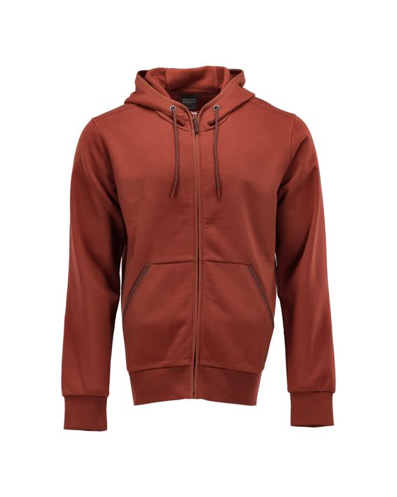 Kapuzensweatshirt mit Reißverschluss CUSTOMIZED Herbstrot