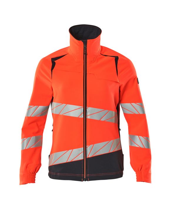 Jacke ACCELERATE SAFE Hi-vis rot/schwarzblau