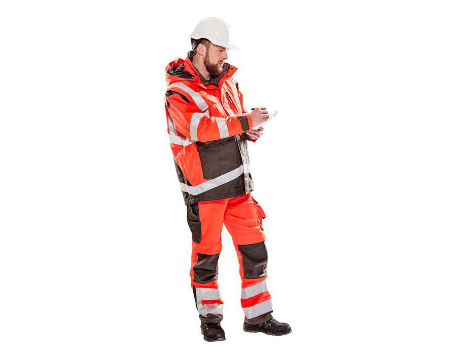 Hose mit Knietaschen SAFE SUPREME hi-vis rot/dunkelanthrazit