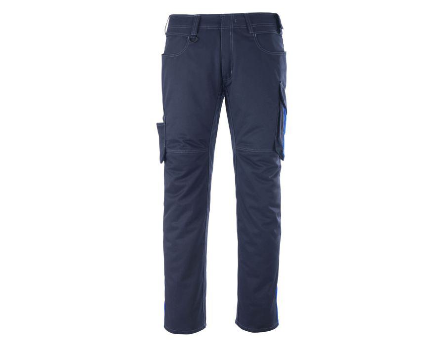 Hose mit Schenkeltaschen UNIQUE schwarzblau/kornblau