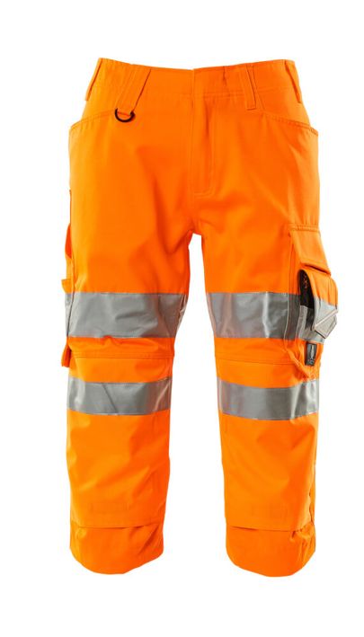 Dreiviertel-Hose mit Knietaschen SAFE SUPREME hi-vis orange