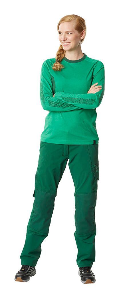 T-Shirt, Langarm ACCELERATE dunkelanthrazit/schwarz