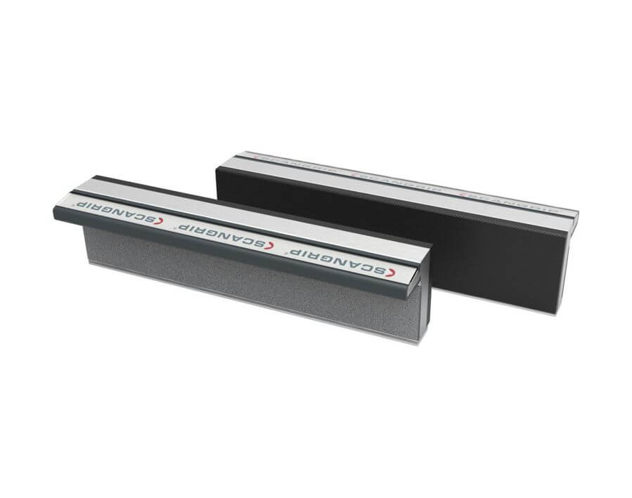 Magnet-Schraubstock-Schonbacken aus Aluminium-Profil, mit Gummibelag