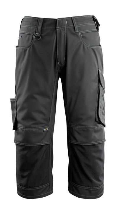 Dreiviertel-Hose mit Knietaschen UNIQUE schwarz