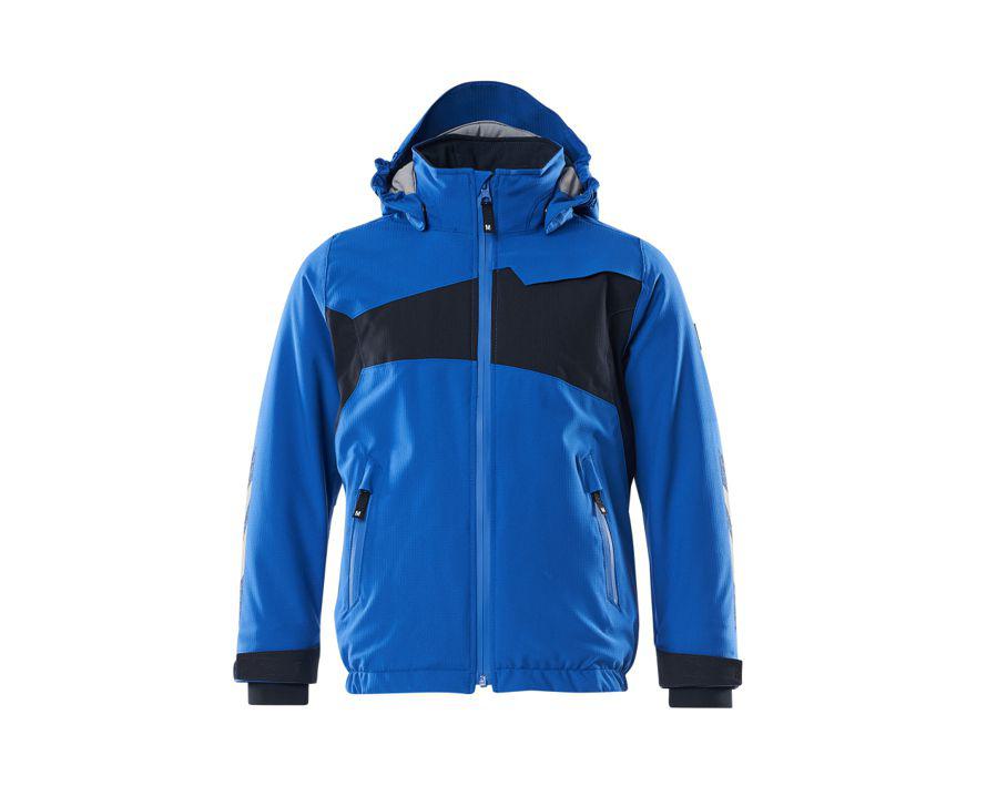 Winterjacke für Kinder ACCELERATE azurblau/schwarzblau