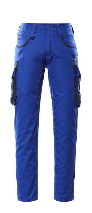 Hose mit Schenkeltaschen UNIQUE kornblau/schwarzblau