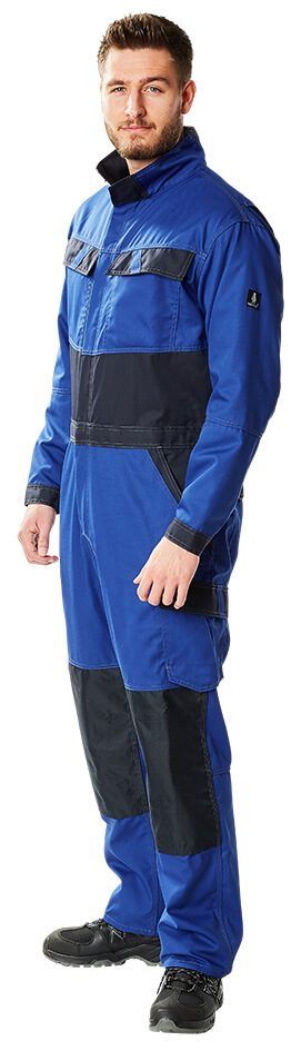 Overall mit Knietaschen LIGHT kornblau/schwarzblau
