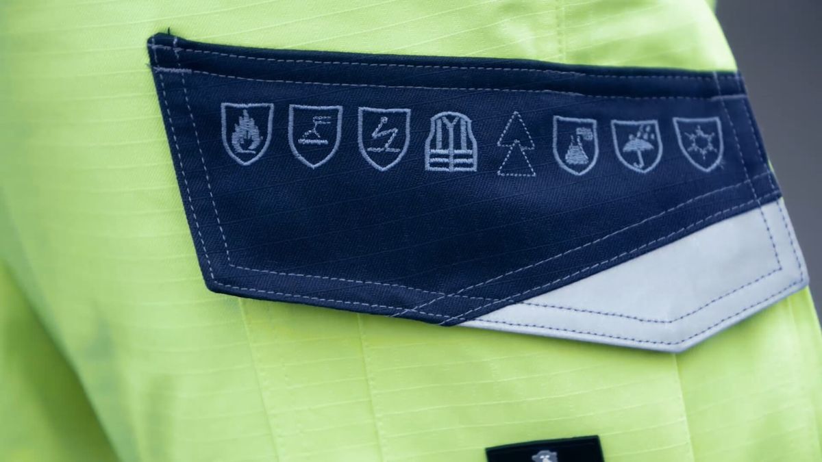 Winterhose MULTISAFE hi-vis gelb/schwarzblau