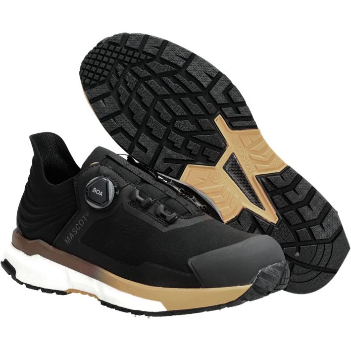 Sicherheitshalbschuh FOOTWEAR CUSTOMIZED Schwarz/dunkles Sandbeige