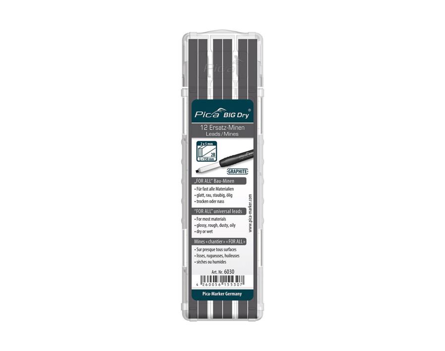 FOR ALL Bau-Ersatzmine-Set für Zimmermannsstift Pica BIG Dry®
