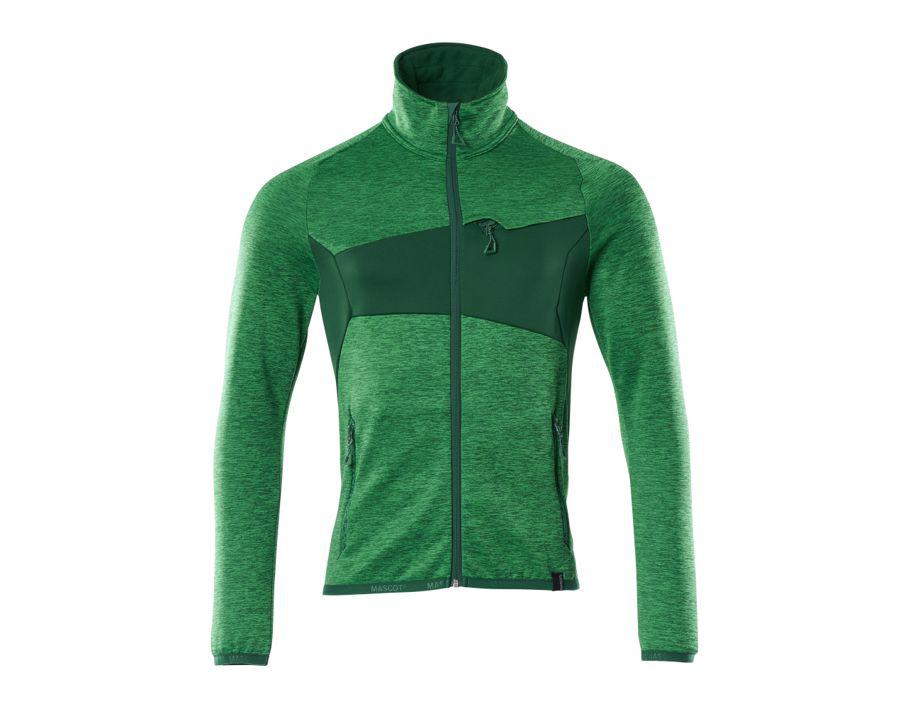 Fleecepullover mit Reißverschluss ACCELERATE grasgrün/grün