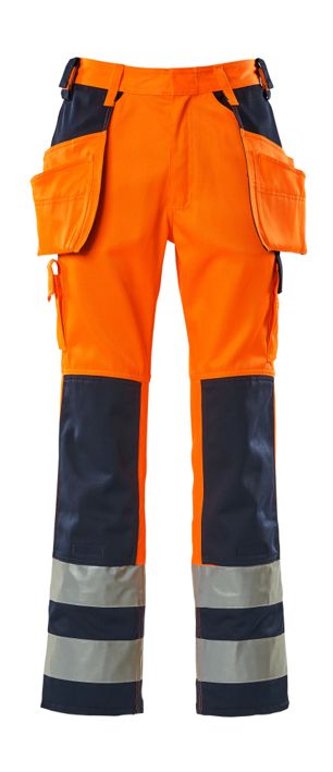 Hose mit Hängetaschen SAFE COMPETE hi-vis orange/marine