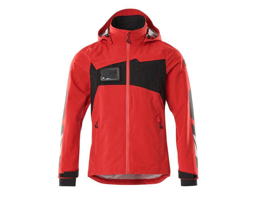 Hard Shell Jacke ACCELERATE verkehrsrot/schwarz