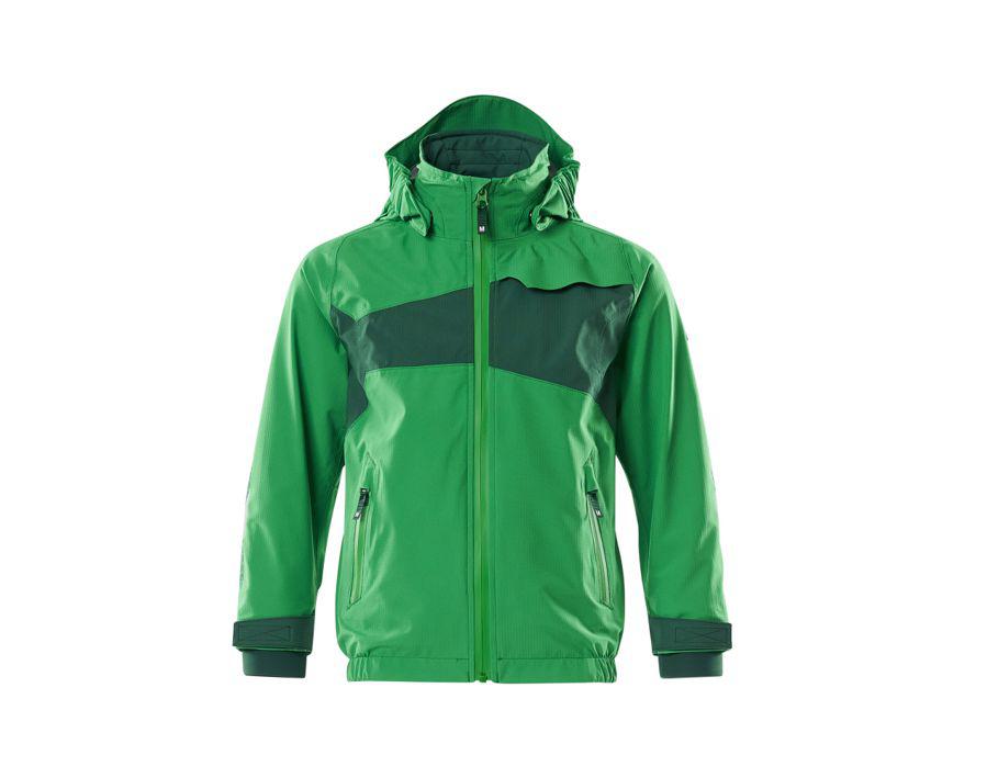 Hard Shell Jacke für Kinder ACCELERATE grasgrün/grün