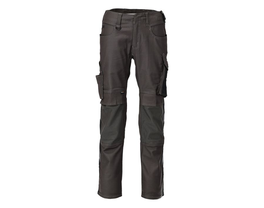 Hose mit Knietaschen UNIQUE dunkelanthrazit/schwarz