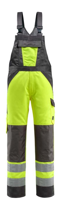 Latzhose mit Knietaschen SAFE LIGHT hi-vis gelb/dunkelanthrazit