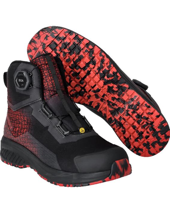 Sicherheitsstiefel FOOTWEAR ACCELERATE schwarz/verkehrsrot