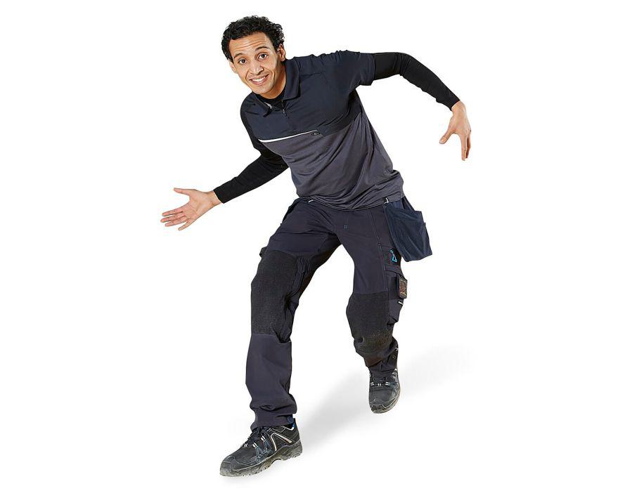 Polo-Shirt mit Brusttasche ADVANCED schwarzblau